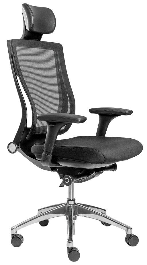 Офисное эргономичное кресло Trium (Спинка: черный. Сиденье: черный)