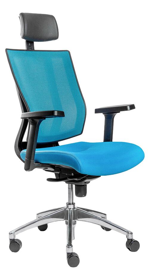 Офисное эргономичное кресло PROMAX (синее)