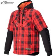 Куртка Alpinestars MO.ST.EQ Tartan, Красно-черная