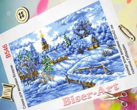 Biser-Art В546 Зима набор для вышивки бисером купить в магазине Золотая Игла