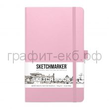 Блокнот А5 80л.нелин.Sketchmarker 140 г/м?  твердая обложка розовый 2315003SM