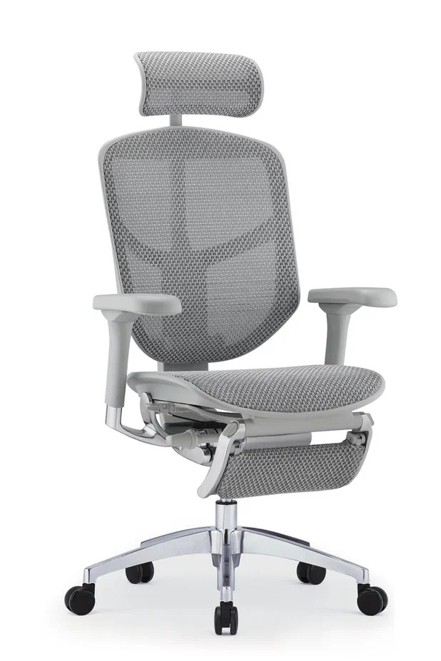 Эргономичное ортопедическое кресло ENJOY ELITE 2 (Каркас серый/ сетка серая)