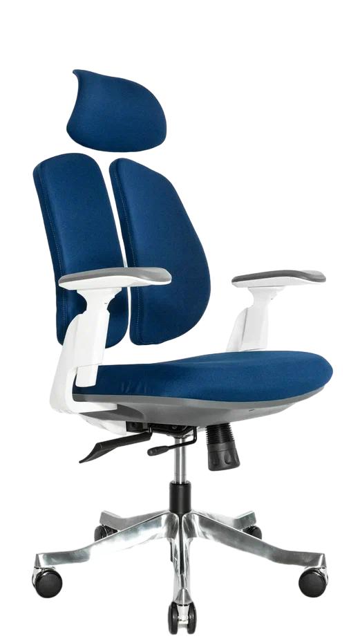 Эргономичное ортопедическое кресло Bionic (каркас светлый/ ткань BLUE)