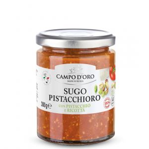 Соус томатный сицилийский с фисташками и Рикоттой Campo d'Oro Sugo Pistacchioro con Pistachio e Ricotta 300 г - Италия
