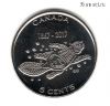 Канада 5 центов 2017