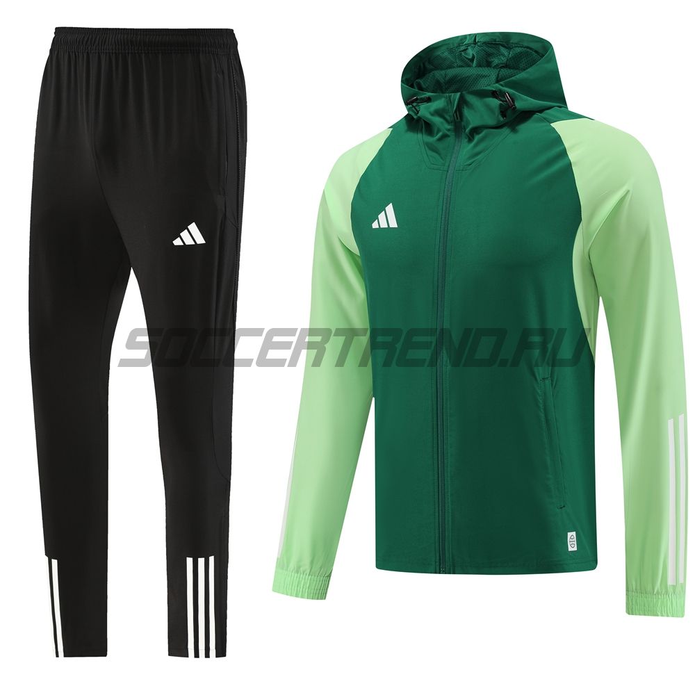 Спортивный костюм с капюшоном Adidas(зелёный) 23/24