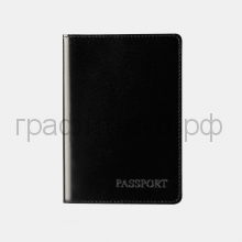 Обложка для паспорта Vector Rossi черный Анилин ОП-101-1110