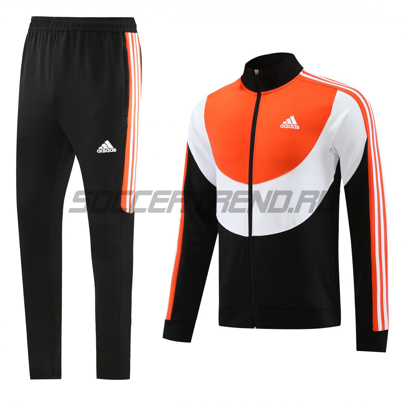 Спортивный костюм Adidas(чёрно-оранжевый) 23/24