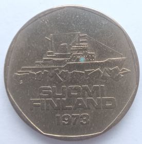 Ледокол 5 марок Финляндия 1973