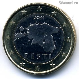Эстония 1 евро 2011
