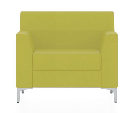 Кресло Смарт (Цвет обивки жёлтый/оливково-жёлтый)
