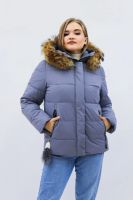 Зимняя женская куртка еврозима-зима 2867 [серый]