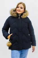 Зимняя женская куртка еврозима-зима 2879 [черный]