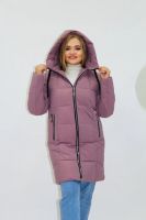 Зимняя женская куртка еврозима-зима 2830 [розовый]