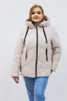 Демисезонная женская куртка осень-весна-еврозима 2811 [бежевый]
