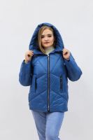 Демисезонная женская куртка осень-весна-еврозима 2811 [голубой]