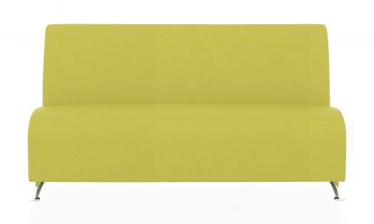 Прямой трехместный модуль Интер (Цвет обивки жёлтый/оливково-жёлтый)