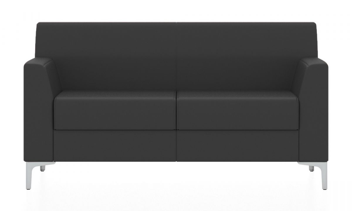 Двухместный диван Смарт (Цвет обивки чёрный)