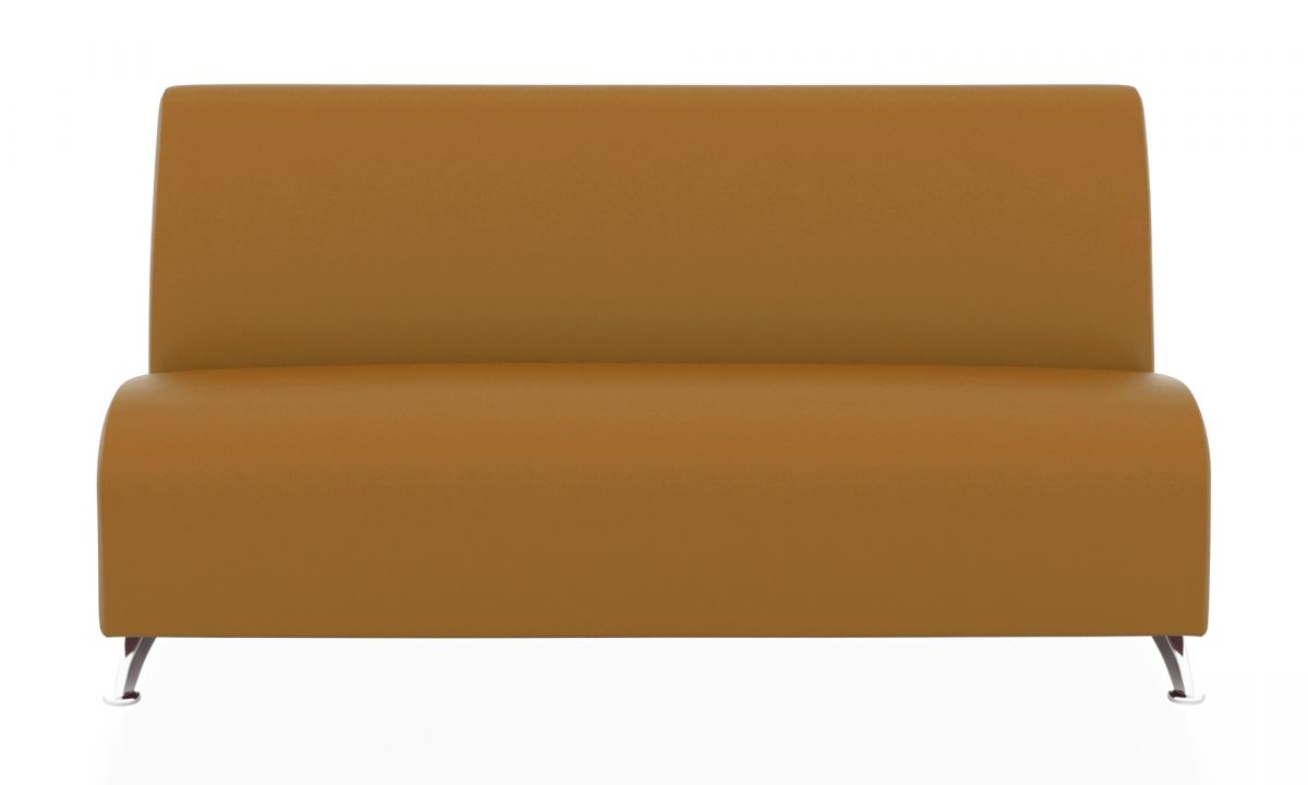 Прямой трехместный модуль Интер (Цвет обивки оранжевый)