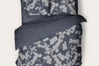 Перкаль 1.5 спальный [графит] Комплект постельного белья SONNO BOTANICA Ботаника, Антрацит постельное белье