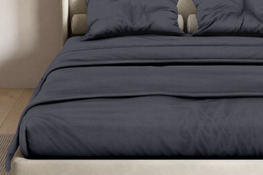Перкаль 1.5 спальный [в ассортименте] Комплект постельного белья SONNO FLORA BASIC Матовый Графит постельное белье