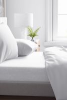 Перкаль [белый] Комплект постельного белья SONNO FLORA BASIC Ослепительно белый постельное белье