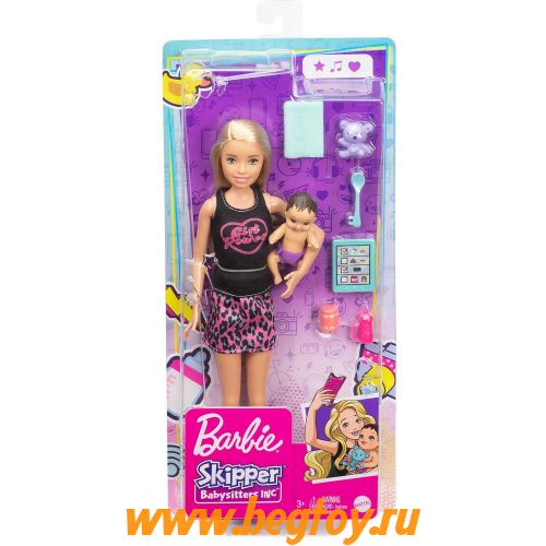 Набор игровой Barbie няня GRP13