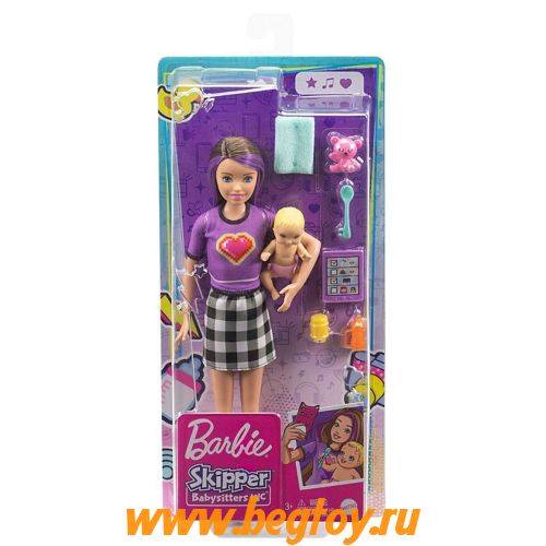 Набор игровой Barbie няня GRP11