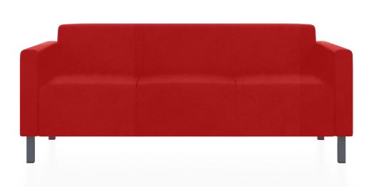 Трёхместный диван Евро (Цвет обивки красный)