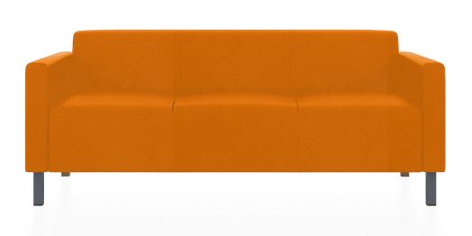 Трёхместный диван Евро (Цвет обивки оранжевый)