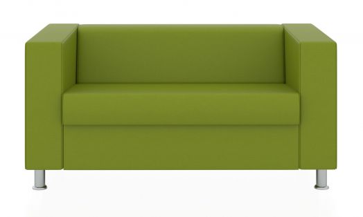 Двухместный диван Аполло (Цвет обивки жёлтый/оливково-жёлтый)