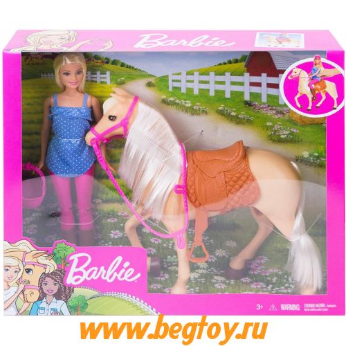 Набор игровой Barbie FXH13 наездник