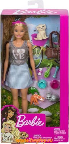 Набор игровой Barbie любит животных FPR48