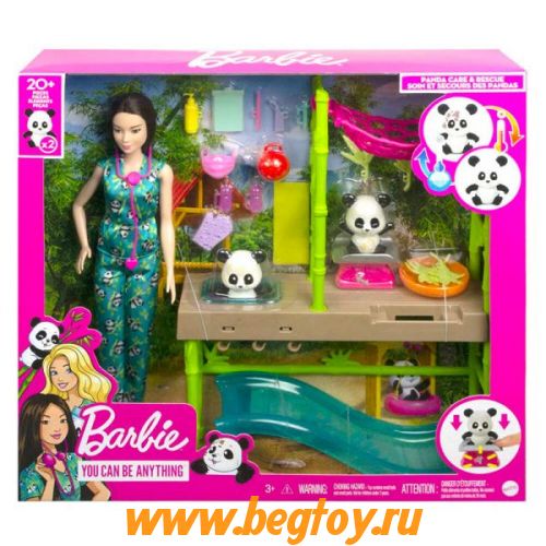 Набор Barbie с Panda Care and Rescue™ HKT77