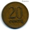 Литва 20 центов 1991