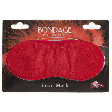 Маска для глаз из ткани на резинке Lola Toys Bondage Love Mask