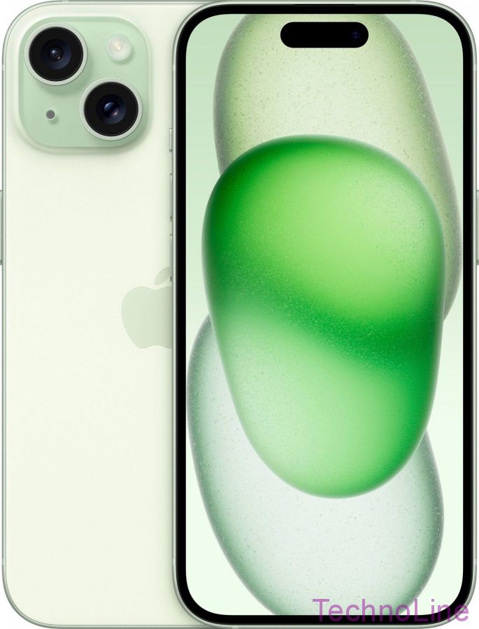 Apple iPhone 15 256 ГБ, Dual 2SIM, зелeный [Hong Kong]