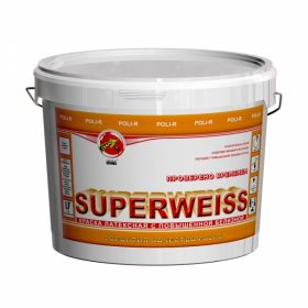 Краска для Стен и Потолков Poli-R Superweiss 7кг Латексная Супербелая