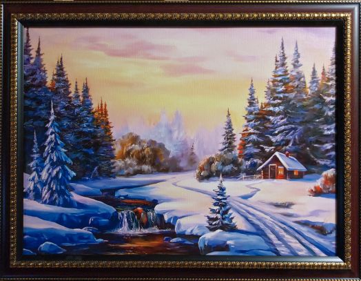 картина "Зима в Прибайкалье"