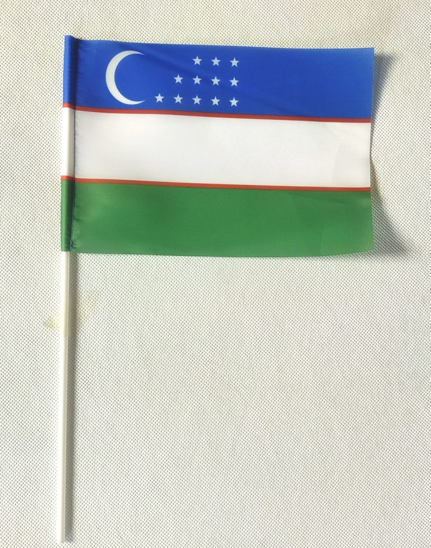 Флажок Узбекистан 14х20см.