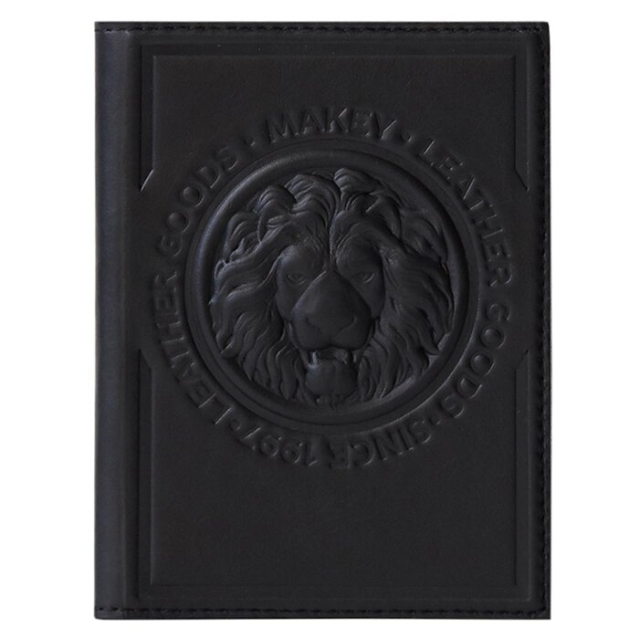 Макей Обложка на паспорт «Royal». Цвет черный