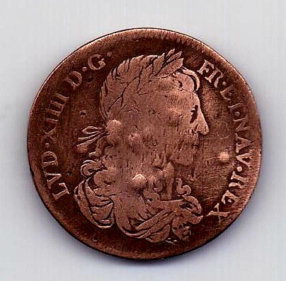 Жетон медаль 1643 Франция Людовик XIV