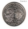 США 25 центов 2000 D Южная Каролина