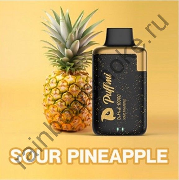 Электронная сигарета Puffmi DuMesh 10000 - Sour Pineapple (Кислый Ананас)