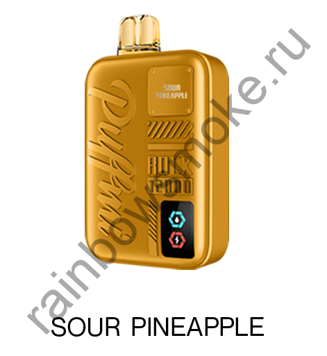Электронная сигарета Puffmi Rock 12000 - Sour Pineapple (Кислый Ананас)