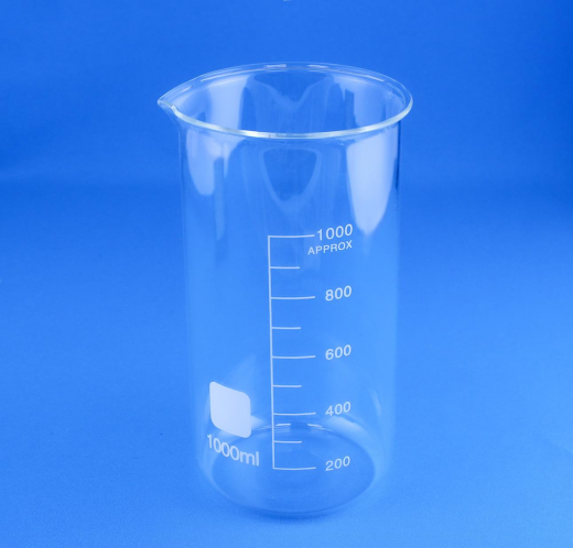 УЦЕНКА Стакан лабораторный высокий 5drops В-1-1000, 1000 мл, стекло Boro 3.3, градуированный