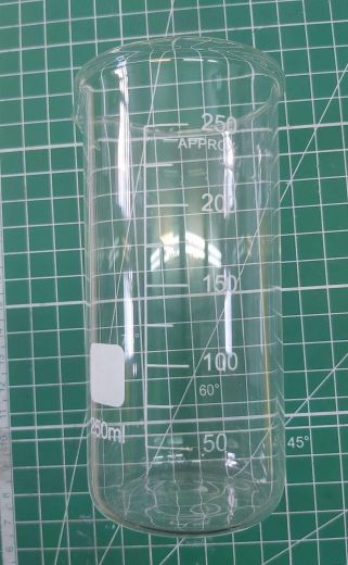 УЦЕНКА Стакан лабораторный высокий 5drops В-1-250, 250 мл, стекло Boro 3.3, градуированный