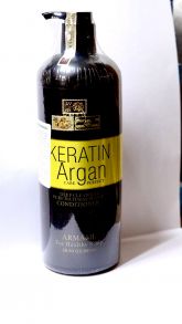 Кондиционер для волос с Кератином и Аргановым маслом для защиты и увлажнения волос, 850 мл
