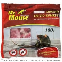 Ms.Mouse Тесто брикет от грызунов 100гр