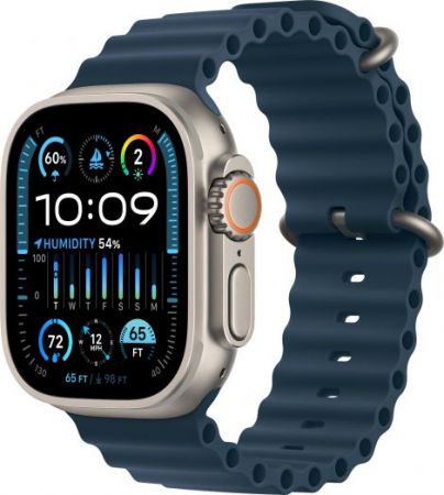 Apple Watch Ultra 2 49 мм Titanium Case GPS + Cellular, Blue Ocean Band